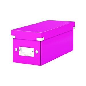 AS1566 | Leitz Click & Store CD Storage Box Pink 124wx320dx127hmm