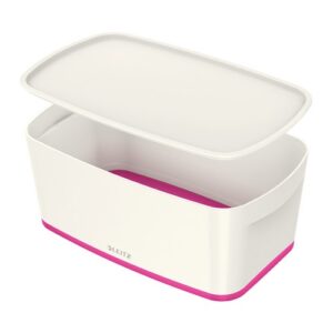 AS9484 | Leitz Mybox Small With Lid White/Pink