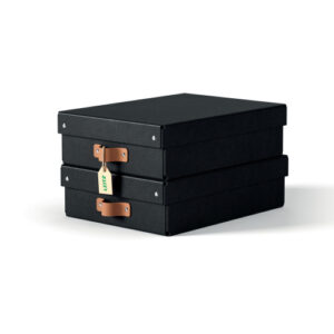 AS9533 | L:Storage Box Card M low 2pcs black