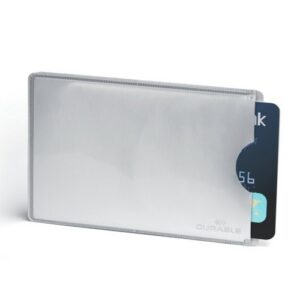 BG5058 | Durable Card Sleeve RFID Secure Silver Pack 10 890023