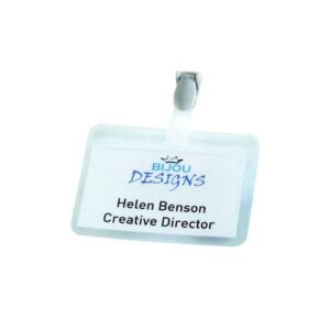 BG8298 | Durable Name Badge Self Laminating 54x90mm Pack 25 8149/19