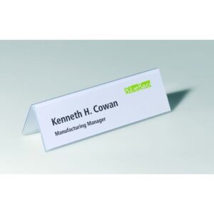 BG8324 | Durable Table Name Badge Holder 61x210mm Pack 25 8052