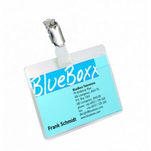 BG8362 | Durable Badge Visitor 60x90mm Blue Pack 25 8147/06
