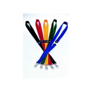 BG9372 | Durable Textile Necklace 20mm With Clip Black Pack 10 813701