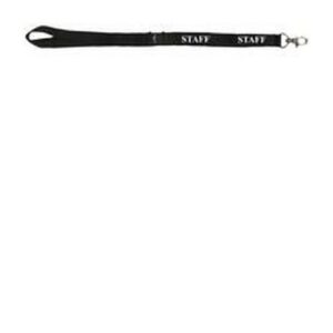 BG9404 | Durable Textile Bdg Nkl 20mm Clip Staff Blk Pk10 823901