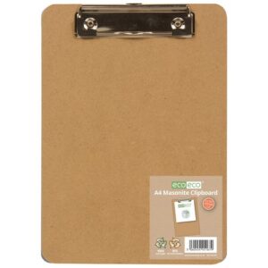 CB1241 | A4 80% Recycled Low Profile Clip Masonite Clipboard