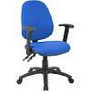 CH1106 | Vantage 2 Lever Operator Chair Adjustable Arms Blue