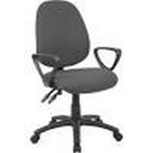 CH1108 | Vantage 2 Lever Operator Chair Fixed Arms Charcoal