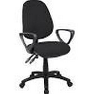CH1111 | Vantage 2 Lever Operator Chair Fixed Arms Black