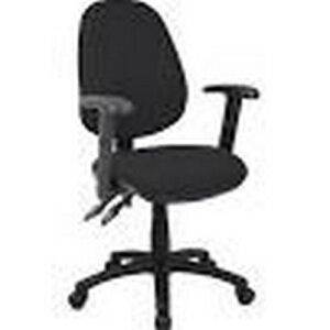 CH1112 | Vantage 2 Lever Operator Chair Adjustable Arms Black