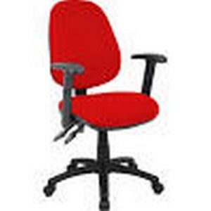 CH1118 | Vantage 2 Lever Operator Chair Adjustable Arms Red