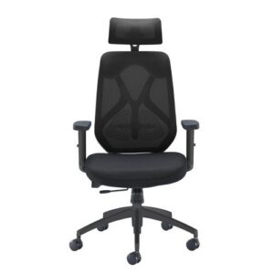 CH1235 | Arista Stealth High Back Chair with Headrest Black