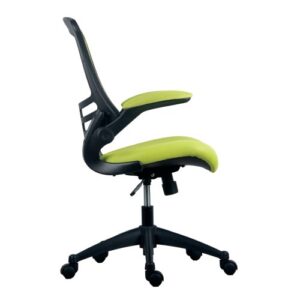 CH1240 | Marlos Mesh Back Office Chair With Folding Arms Green
