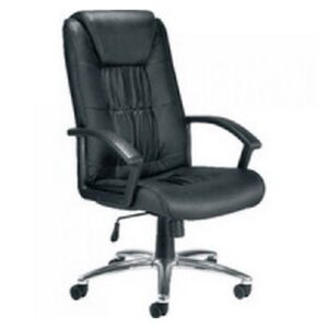 CH1342 | Jemini Tiber Leather Faced Executive Chair Black KF74003