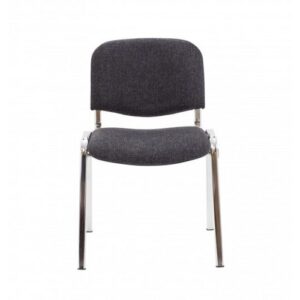 CH1510 | Jemini Ultra Charcoal/Chrome Stacking Chair KF03350