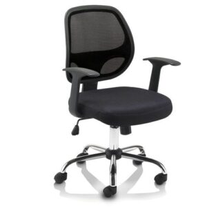 CH2145 | Altino Mesh Back Chair Adjustable Arms In Charcoal