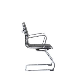 CH2174 | Bari Leather Faced Executive Visit Chair Black Cory Design