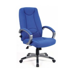 CH2176 | Lucca Hi Back Managers Chair With Adjustable Lumbar Blue