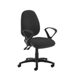 CH2243 | Jota High Back Operator Chair With Fixed Arms Black