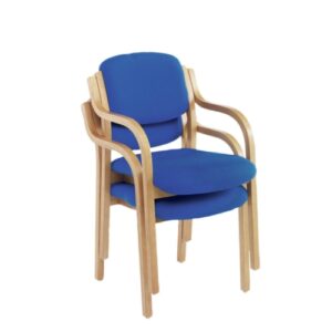 CH2258 | Jemini Wood Frame Chair with Blue