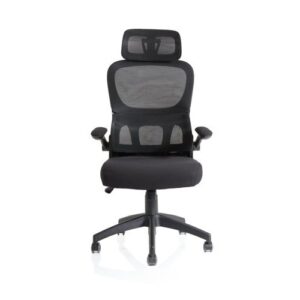 CH2347 | Iris Task Operator Black Mesh Back Fabri