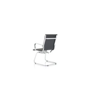 CH2370 | Nola Black Soft Bonded Leather Cantileve