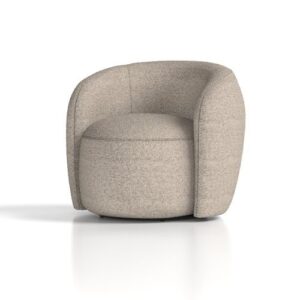 CH2379 | Phoebe Swivel Accent Chair Cream Boucle