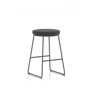 CH2399 | Turin Stool Black Frame Black Seat Pad