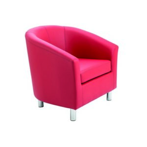 CH9218 | Tub Pu Armchair Red