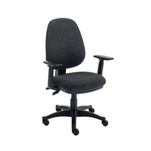 CH9235 | 2 Lever Sheaf Operator Chair Charcoalwith Adjustable Arms