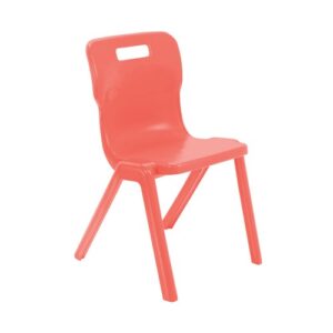CH9288 | Titan One Piece Retold Classroom Chair Size 6 Coral