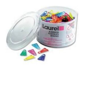 CL2003 | Laurel Plastic Paper Clips 60mm Assorted Pack 75 Y1313
