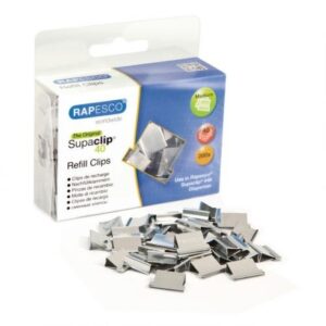 CL7275 | Rapesco Supaclip 40 Refill Stainless Steel Pack 200 CP20040S