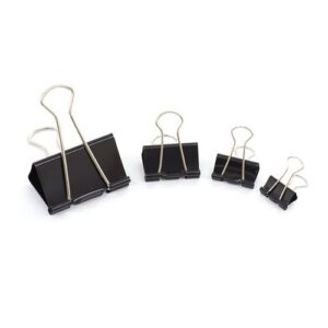CL8947 | Initiative Foldback Clips 19mm Black Pack 10