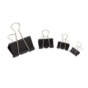 CL8948 | Initiative Foldback Clips 25mm Black Pack 10