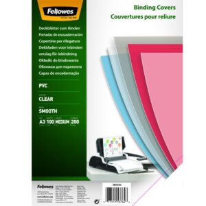 CO4102 | Fellowes A3 200mic PVC Covers 100 Pack