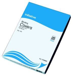 CO9665 | Initiative PVC Binding Covers A4 140 Micron Clear Pack 100