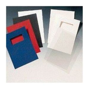 CO9785 | GBC Leather Grain Covers A4 Black Pack 50 46700E