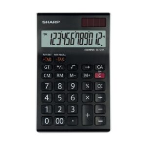 CT2503 | Sharp Black EL-124AT Desktop Calculator