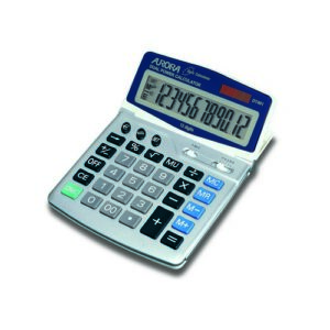 CT2702 | Aurora Silver/Grey 12-digit Desk Calculator DT401