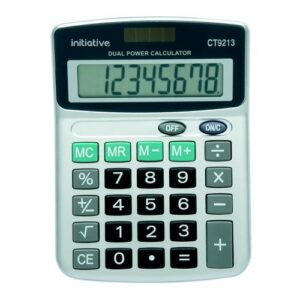 CT9213 | Initiative 8 Digit Semi Desktop Solar Powered Calculator