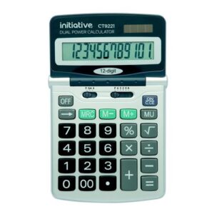CT9221 | Initiative 12 Digit Desktop Solar Powered Calculator