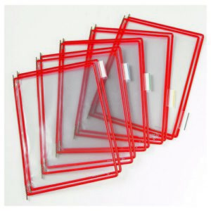 DP1066 | Tarifold Pack of 10 A4 Pivoting Pockets Red