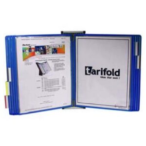DP1073 | Tarifold A4 Wall Display Unit with 10 Blue Pockets