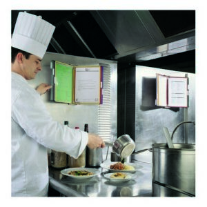 DP1076 | Tarifold A4 S Steel Wall Display Unit with 10 Assorted Pkts