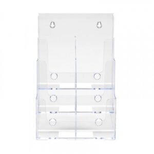 DP1098 | 3 Tier 6 Pkt 1/3 A4 Port Lit Hldr