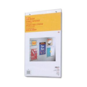 DS1101 | Deflecto Clear Wall Sign Holder A3 Portrait DE472YTCRY