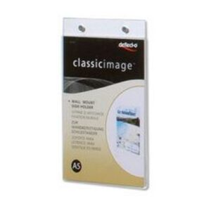 DS1104 | Deflecto Clear Wall Sign Holder A5 Portrait DE471YTCRY