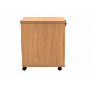 DS1195 | Wooden Mobile Pedestal | 2 Drawers | Beech
