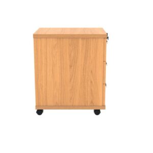 DS1196 | Wooden Mobile Pedestal | 3 Drawers | Beech